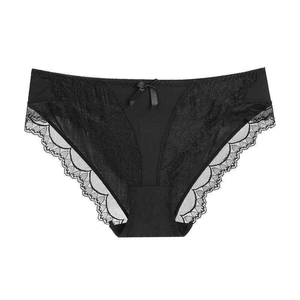 Wholesale Comfortable Ice Silk Women Panties with Lace and Suitable for Daily Wear - Product Image 4