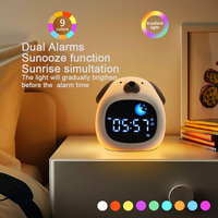 Moderne Cartoon White Noise Maschine Farbe Licht Puzzle Glocke Musik Lautsprecher Nette Säugling Kinder Sonnenaufgang Projektor Elektronischer Alarm