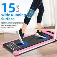 Tapis de marche portable et fin Pro, tapis de course pliable pour la maison et le bureau, machine de fitness électrique avec écran LED et affichage mécanique