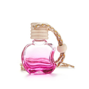 10ML Custom Apple Shape Transparent Purple Colored Empty <b>Mini</b> Hanging Car <b>Perfume</b> Glass Bottle - Product Image 4
