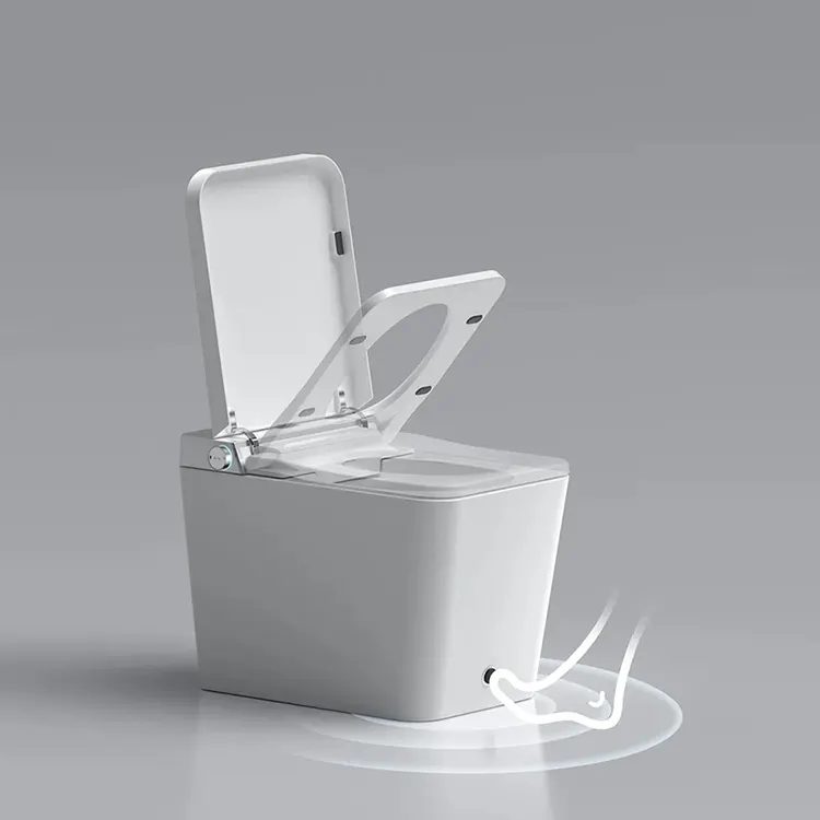 Modern Design Sanitair Water Kast Muur Gemonteerde Intelligente Wc Toiletpot Keramische Badkamer Muur Hing Slim Toilet