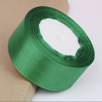 Ruban en satin brillant de haute qualité, 4 cm, 25 yards, simple face, pour emballage de cadeaux de mariage et décoration de bouquets