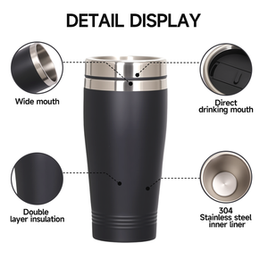 Venta caliente Taza térmica Taza de viaje Regalo Precio de compra a granel Tapa deslizante a prueba de fugas con aislamiento de acero inoxidable Taza de café con impresión personalizada - Product Image 3