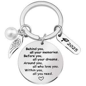 Ý tưởng sản phẩm mới <span class=keywords><strong>2025</strong></span> tốt nghiệp lưu niệm <span class=keywords><strong>Keychain</strong></span> thép không gỉ đầy cảm hứng <span class=keywords><strong>Keychain</strong></span> quyến rũ Móc chìa khóa cho món quà - Product Image 3