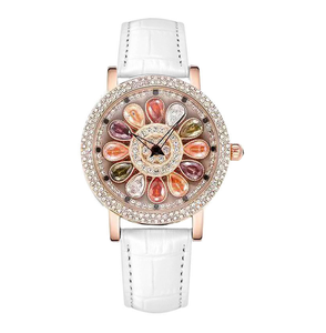 Relojes DFS14 para Mujer, Relojes de Pulsera de Moda, Relojes de Cuarzo Negros y Dorados de Lujo para Mujer, Reloj de Pulsera de Cuero Genuino para Mujer - Product Image 6