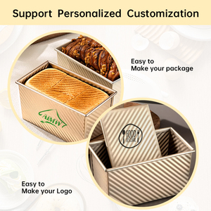 Không Dính Bakeware Nhiệm Vụ Nặng Nề Carbon Thép Sóng Pullman Loaf Bánh Mì Pan Bánh Mì Bánh Mì Bánh Mì Hộp Khuôn Với Bìa Dụng Cụ Nhà Bếp - Product Image 4
