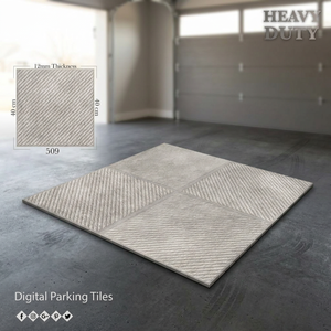 Carreaux de sol en porcelaine Vistaar White Design 400x400mm, résistants, antidérapants, résistants aux acides, pour extérieur - Product Image 6