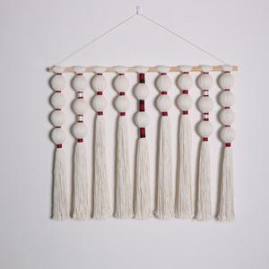 Nuevo diseño respetuoso con el medio ambiente cordón bola colgantes rame tapiz diseños hogar pared decoración para dormitorio sala de estar - Product Image 2