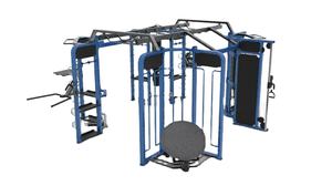 Equipo de Gimnasio, Estación Multifuncional <span class=keywords><strong>Synrgy</strong></span> <span class=keywords><strong>360</strong></span>, Máquina de Ejercicios Comercial, Equipo de Fitness de 10 Estaciones - Product Image 2