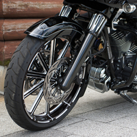 Glissières de fourche inférieures à double disque, découpées CNC, pour Harley Touring Street Road Glide Road King FLHX FLHR 2014 et modèles ultérieurs