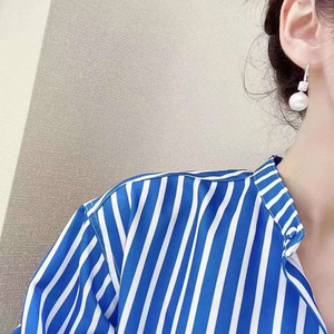 WENCHI S925 Argent DIY Accessoires en perles Plateau vide avec perles de 8-12 mm Crochet d'oreille Bijoux chinois à la mode Modèle 11534 - Product Image 3