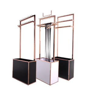 ชั้นวางเข็มขัดโลหะสำหรับร้านเสื้อผ้าในห้างสรรพสินค้า ชั้นวางแบบหลายชั้นพร้อมตะขอสำหรับโชว์และจัดเก็บเข็มขัด - Product Image 1