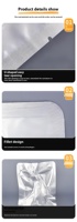 Sachet en plastique composite alimentaire à trois soudures latérales, pochette plate personnalisée pour bonbons, poudre et petits emballages alimentaires