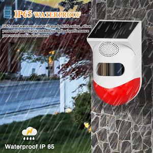 Sistema de Alarma Antirrobo con Carga <span class=keywords><strong>Solar</strong></span>, <span class=keywords><strong>Sensor</strong></span> de <span class=keywords><strong>Movimiento</strong></span> PIR, Resistente al Agua IP65, Control Remoto Wi-Fi, ABS, Rango de Detección de 9-16 m - Product Image 5