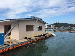 Plataforma Modular <span class=keywords><strong>Flotante</strong></span> para Casa <span class=keywords><strong>Flotante</strong></span> Moderna con Madera - Product Image 5