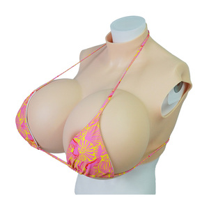 Kunstmatige Pure Siliconen Borsten Realistische Zachte Siliconen Borsten Hoge Kraag Een Stuk Grote Borsten Voor Mannen Tot Vrouwen - Product Image 2