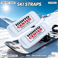 Sangles de ski, sangles de fixation pour snowboard, matériau nylon+EVA, 55*135mm, logo personnalisé, couleur, équipement de ski, sangles de fixation