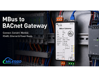 Milesgo BAC1011-MBus Gateway MBus a BACnet IP/MSTP para Monitoreo de Medidores de Energía e Integración de BMS