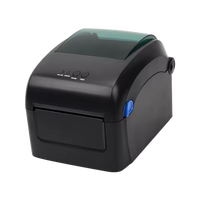 Gprinter GP-1424D Printer Label Thermal 4 Inci 203dpi USB 200mm/s SDK untuk Label Pakaian Logistik Pengiriman Ekspres