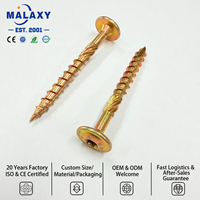 Tornillos para Madera Malaxy 410 de Acero Inoxidable con Cabeza de Arco, Tornillos Autorroscantes para Terraza, Tornillos Estructurales Anticorrosión
