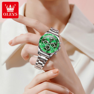 <span class=keywords><strong>Montre</strong></span> à quartz Olevs 5632 pour <span class=keywords><strong>femme</strong></span>, mode sport, chronographe, calendrier lumineux, logo diamant, alliage 18 mm, multifonctionnelle, cadeau - Product Image 2