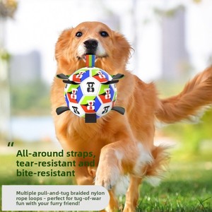 Nuevo Balón de Entrenamiento Clásico de PU para Perros, Juguete Interactivo para Perros Pequeños/Medianos/Grandes, Venta al Por Mayor de Fábrica - Product Image 5