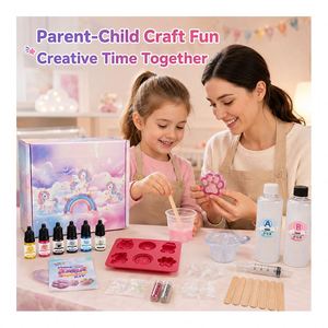 Beginner Friendly Squishy Art Set Easy <b>Blend</b> Soft Silicone Character Moulds Dye <b>Bottles</b> Flocking Powder Wooden Mixers - Product Image 2