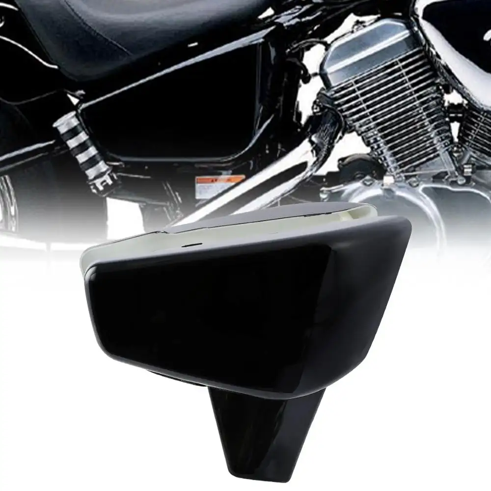 Shadow Batterij Cover STEED400-5-B Zwart Batterij Side Cover Voor Honda Shadow VLX600 VT600C VT600CD Deluxe 99-07