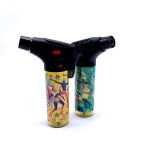 Factory Directly Design Big Size <strong>Torch</strong> Lighter Cigar Smoking Isqueiro Plastic <strong>Torch</strong> Gas Lighter - Product Image 2