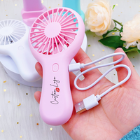 Tragbarer USB-Aufladbarer Mini-Handventilator Taschenventilator Lollipop Mini-Handventilator für Outdoor und Reisen