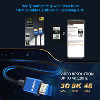 Zertifizierter OEM ODM 10 15 20 25 30 40 50 Meter 4K 8K HD Langkabel 100ft Hochgeschwindigkeits-48Gbps 50m Kabel