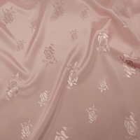 Tissu Jacquard 100% Polyester, Imitation de Rose en soie, prix d'usine, Lot de vêtements