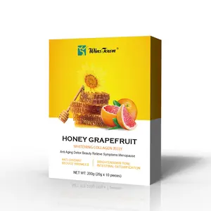 OEM/ODM honey grapefruit whitening collagen jelly Bag natural herbal skin whitening glow healthy jelly pudding