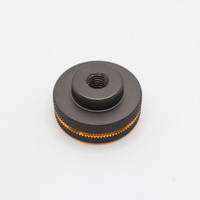 High Precision Turning Part Car Accessory Black Anodized Precision Knurling Burrs-removed Cnc Machining Metal Parts