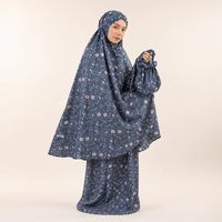Ensemble de prière Azura Mukena pour femmes, vêtements islamiques modestes bicolores