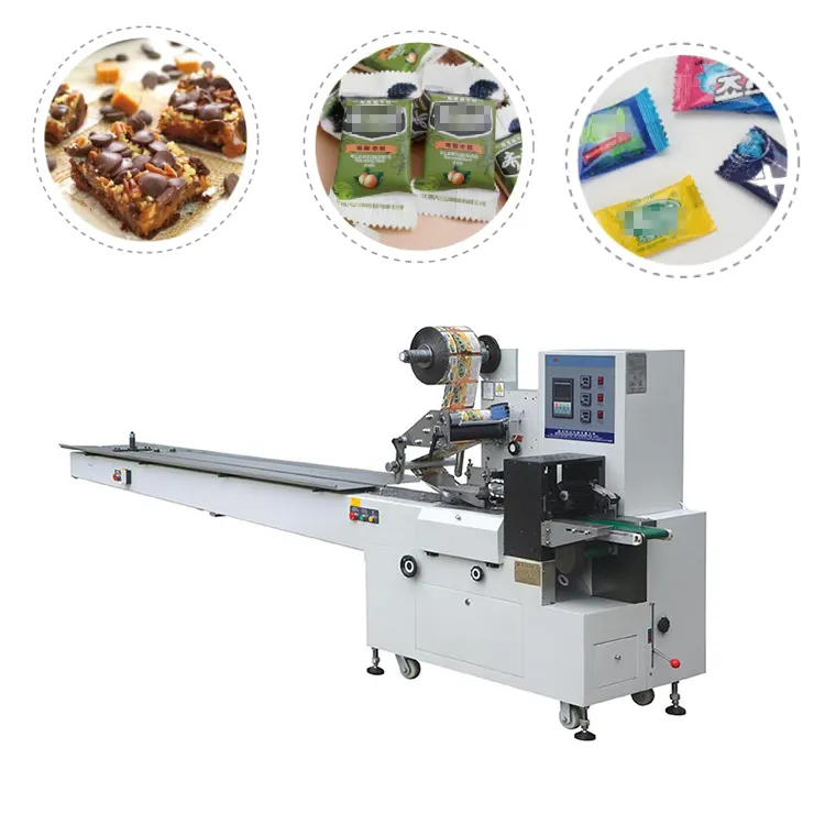 Dxd-300 Automatische Verpakking Chocolade Machines Zeep Verpakking Kussen Machine 250b, Chocolade Bar Chips Automatische Verpakkingsmachine