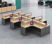 Bureau double de luxe moderne 2/4/6, mobilier de bureau certifié CE certifié Offre Spéciale mélamine bon marché pour bureau chambre à coucher bureau de PDG