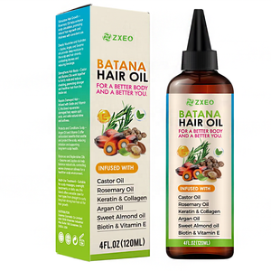 Set per la Cura dei Capelli con <span class=keywords><strong>Olio</strong></span> di Batana Biologico Naturale Grezzo a Marchio Privato, <span class=keywords><strong>Olio</strong></span> per la Crescita dei Capelli con Batana, Rosmarino, Argan, Semi di Zucca e <span class=keywords><strong>Olio</strong></span> di Ricino - Product Image 1