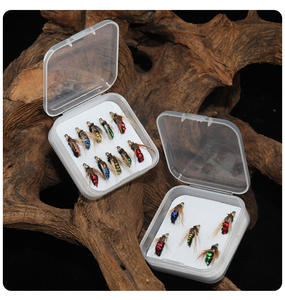 Fibre de poil de écureuil souple en plastique, acier à haute teneur en carbone, matériau de dubbing pour la pêche à la <span class=keywords><strong>mouche</strong></span>, pour les nymphes de brochet et de sandre, leurre de pêche à la <span class=keywords><strong>mouche</strong></span> - Product Image 4