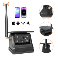 Batterie solaire magnétique Dash Cam Security 7 pouces Monitor Dvr System Wireless RV Solar Camera For Car Truck Rv Trailer vehicle