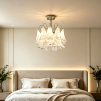 Lampu Gantung Ruang Tamu Seni Kreatif Mewah Awan Kaca Gaya Prancis Romantis Modern Minimalis