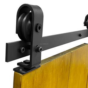 WEKIS Juego de Herrajes Impermeables para Puerta Corredera de Madera Maciza, Diseño 3D para Dormitorio, Hotel, Sala de Estar, Apartamento, Exterior - Product Image 1