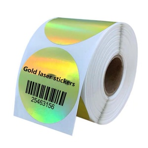 Étiquette thermique personnalisée biodégradable, autocollant, papier thermique en rouleau pour conteneur alimentaire, bouteille, verre - Product Image 1