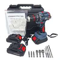 Ensemble de perceuses sans fil professionnelles de haute qualité OEM 21V, mini batterie au lithium sans balais pour la construction et l'usage domestique