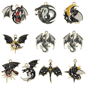 Colgantes de Aleación DIY con Diseño de Dragón Dapeng, Pájaro, Zorro de Nueve Colas y Fénix, para Joyería, Moda, Collares, Llaveros para Niños - Product Image 5