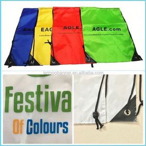 Design Waterproof High Quality Custom 420D Polyester <b>Drawstring</b> <b>Backpack</b> Gym Bags String Back Pack Logo Sport Cinch Sacks - Product Image 3