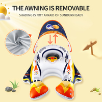 Swimbobo bébé siège flotteurs épaissir PVC gonflable enfants flotteur enfant anneaux de natation jouets anneau flottant été avec auvent