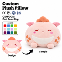 Peluche personnalisée mignonne rose super douce, animaux, monstres d'anime, jouet en peluche personnalisé, coussin pour bébés, cadeaux