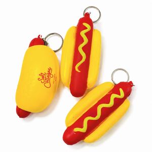 Juguetes Antiestrés Personalizados con Forma de Hot Dog, Llavero con Logotipo Impreso, Regalos Promocionales, Alivio del Estrés para Eventos Corporativos, Juguete de Comida Rápida - Product Image 5