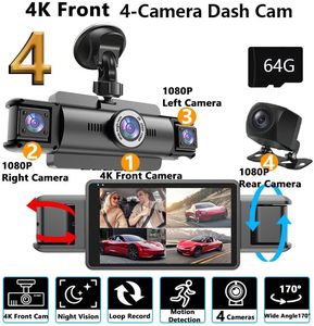 Cámara <span class=keywords><strong>para</strong></span> Vehículo de 4 Canales y 2K, Grabación Frontal, Trasera e Interior de 360° °   Cámara <span class=keywords><strong>para</strong></span> Auto con Visión Nocturna Superior, WiFi y Control por Aplicación, Resolución 1080P - Product Image 2